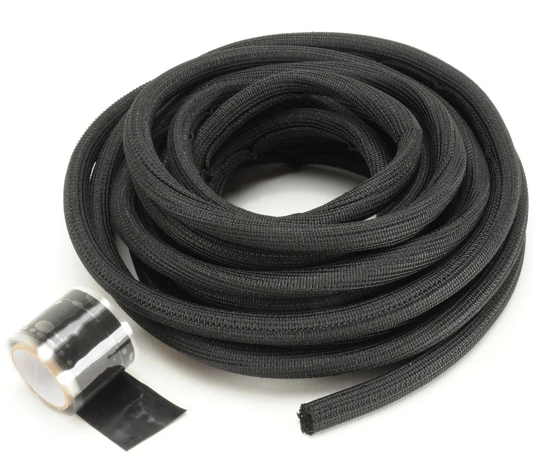 10653 – DESIGN ENG Wire Loom, To Protect Exposed Wires/ Hoses And Cables 1/2 Inch Inside Diameter